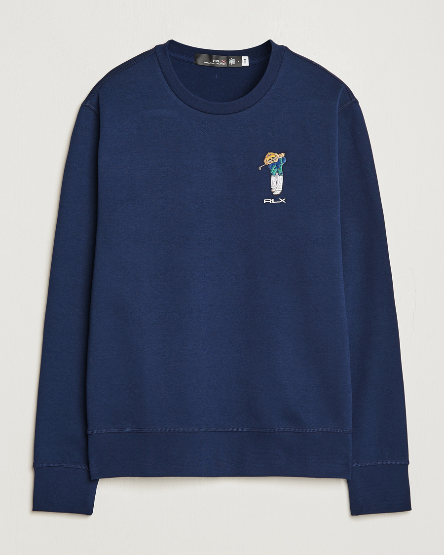 Herr | Tröjor | RLX Ralph Lauren | Bear Double Knit Pullover French Navy