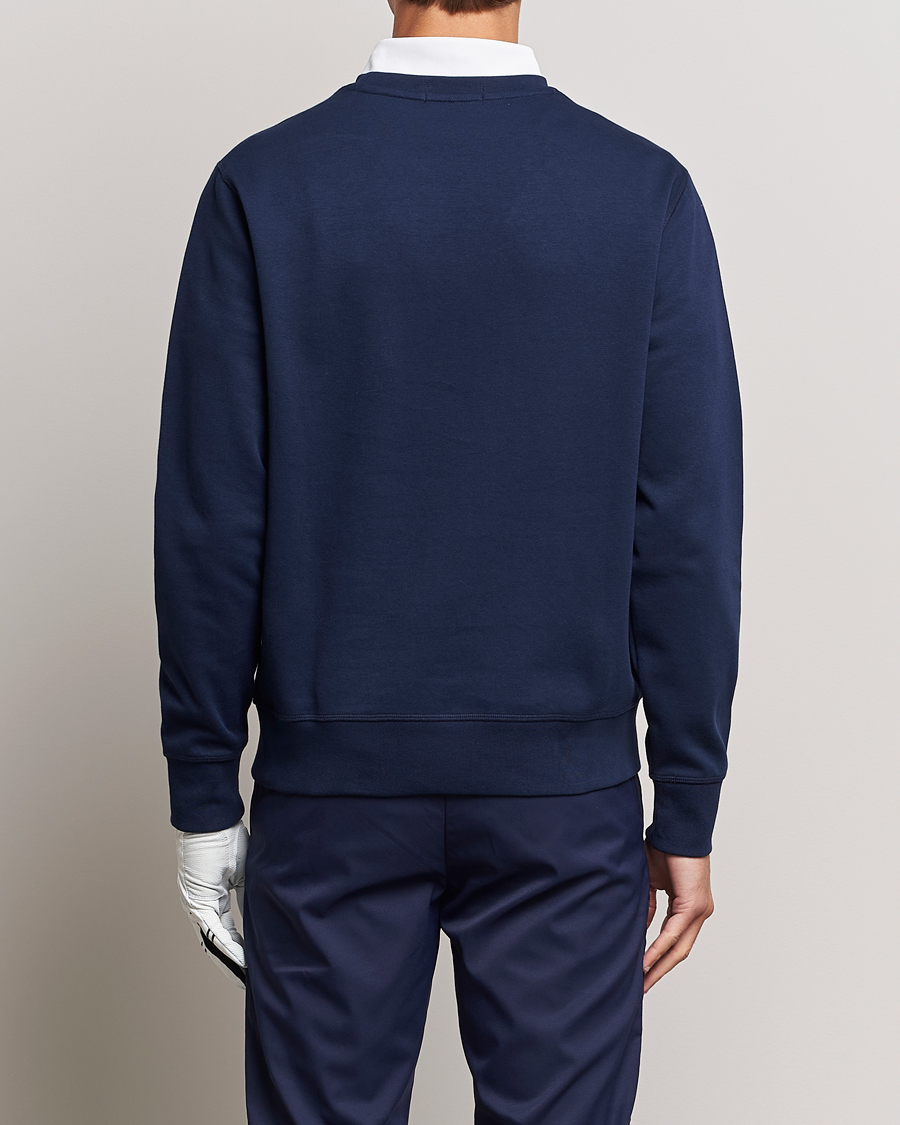 Herr | Tröjor | RLX Ralph Lauren | Bear Double Knit Pullover French Navy
