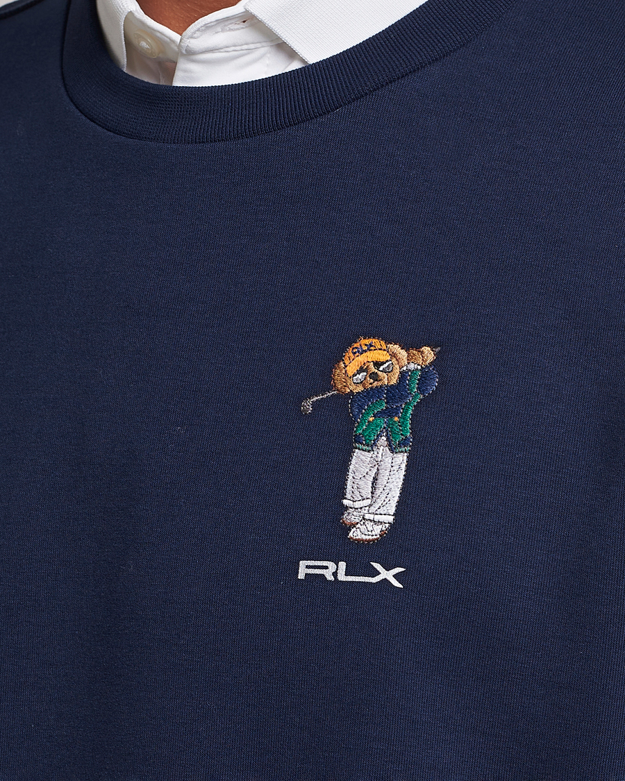 Herr | Tröjor | RLX Ralph Lauren | Bear Double Knit Pullover French Navy