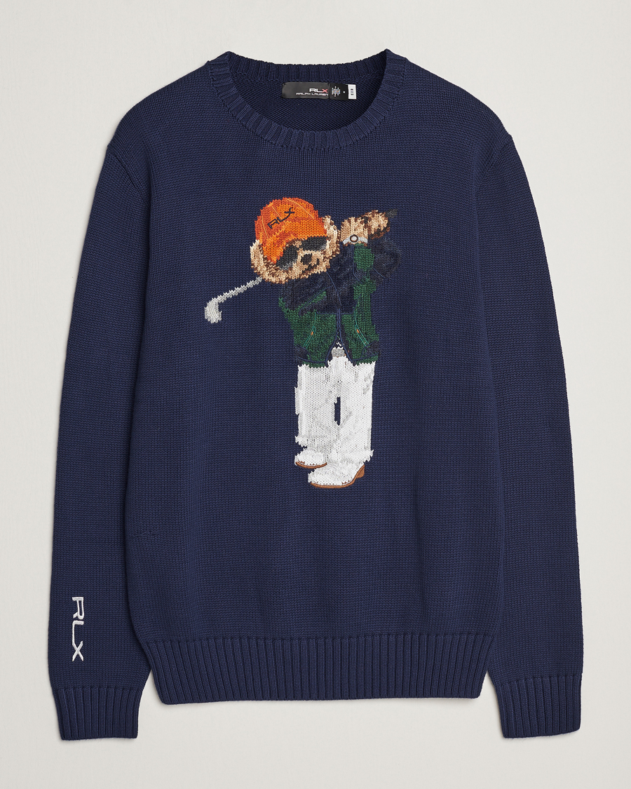 Herr | Tröjor | RLX Ralph Lauren | Golf Bear Sweatshirt French Navy