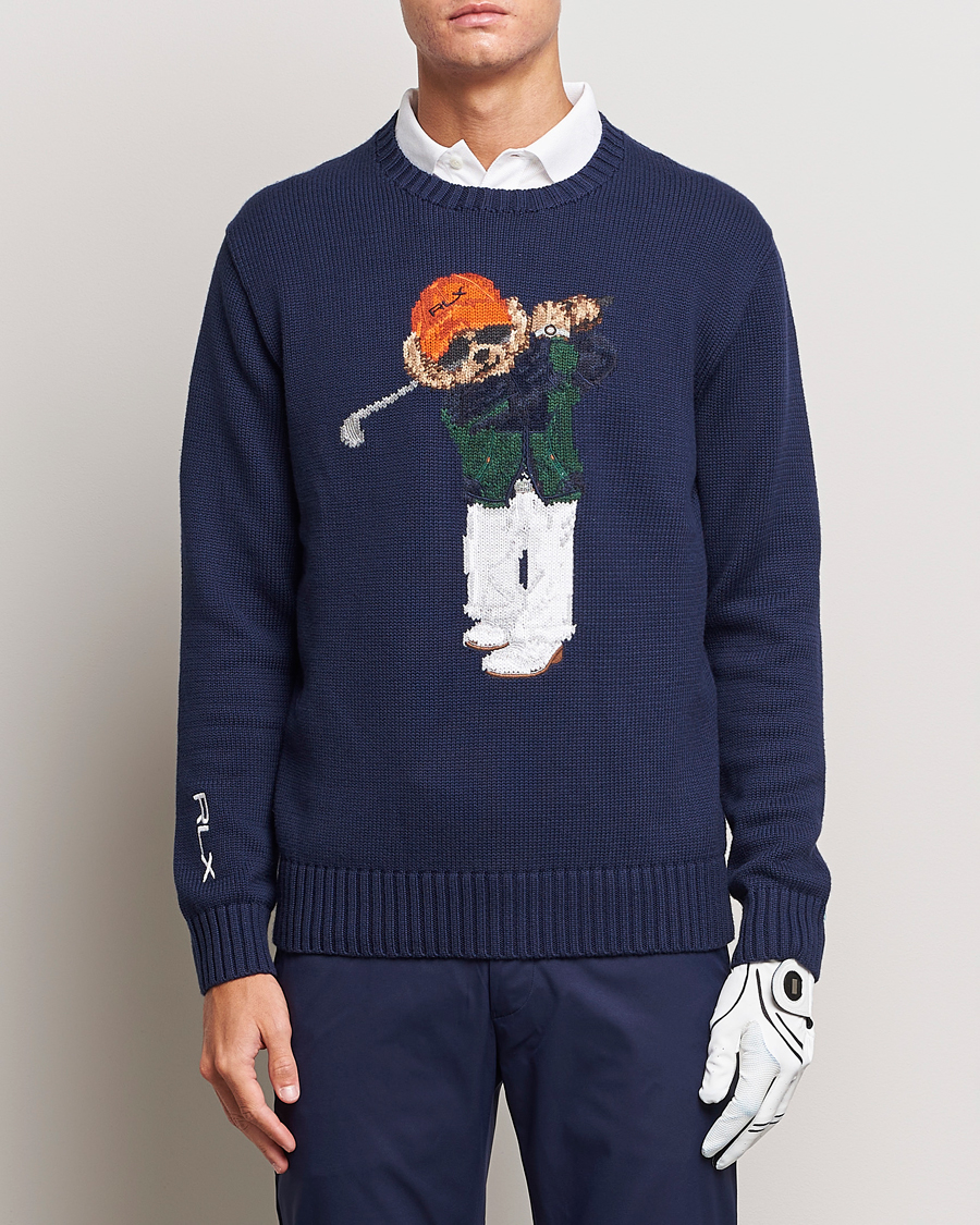 Herr | Tröjor | RLX Ralph Lauren | Golf Bear Sweatshirt French Navy