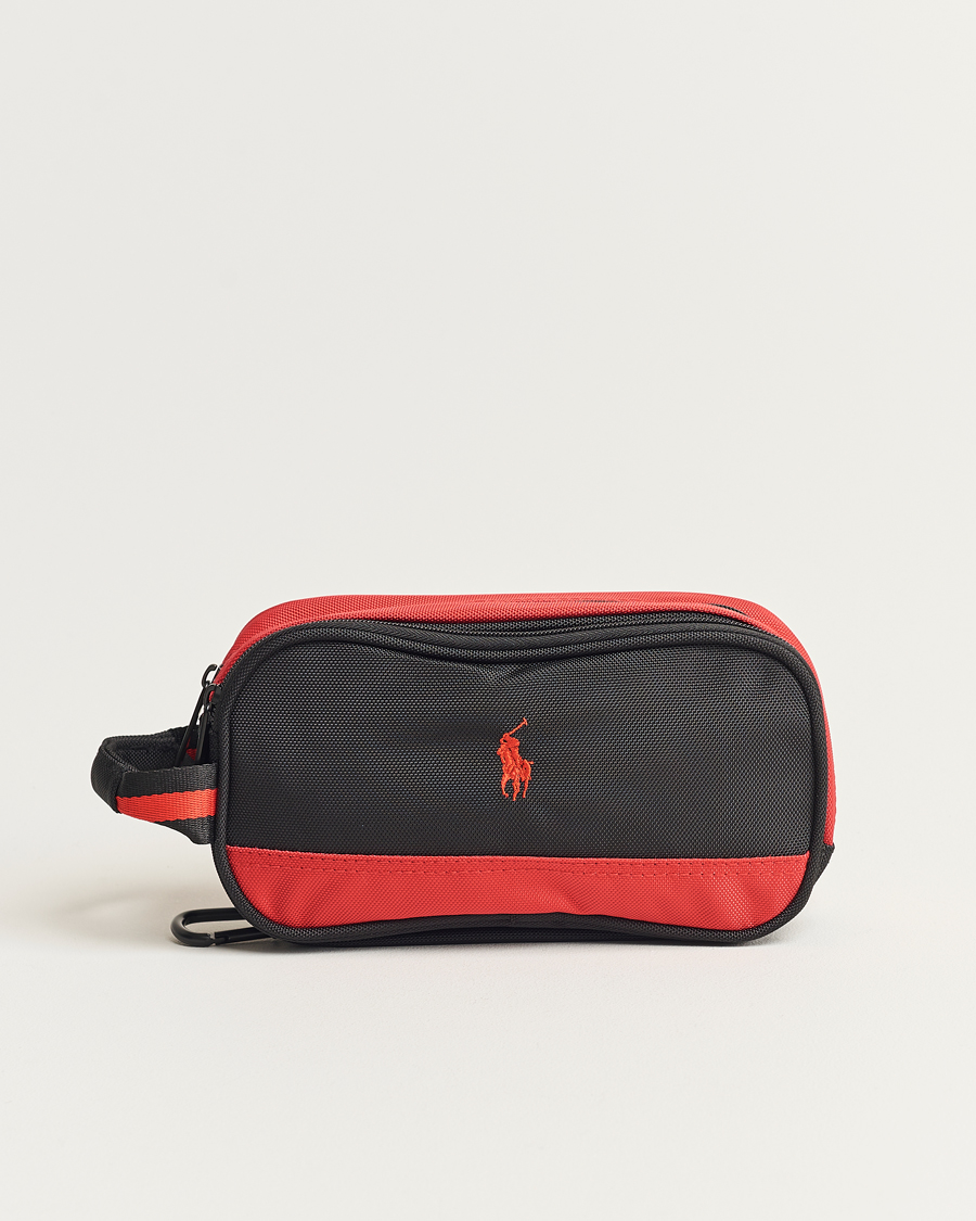 Herr | RLX Ralph Lauren Large Washbag Black/Red | RLX Ralph Lauren | Large Washbag Black/Red