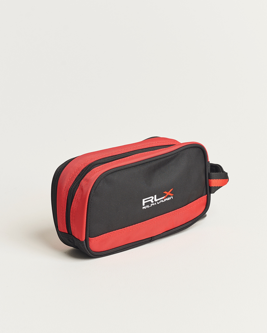 Herr | RLX Ralph Lauren Large Washbag Black/Red | RLX Ralph Lauren | Large Washbag Black/Red
