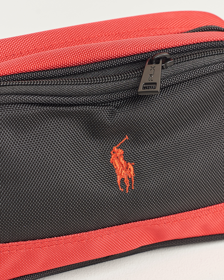 Herr | RLX Ralph Lauren Large Washbag Black/Red | RLX Ralph Lauren | Large Washbag Black/Red