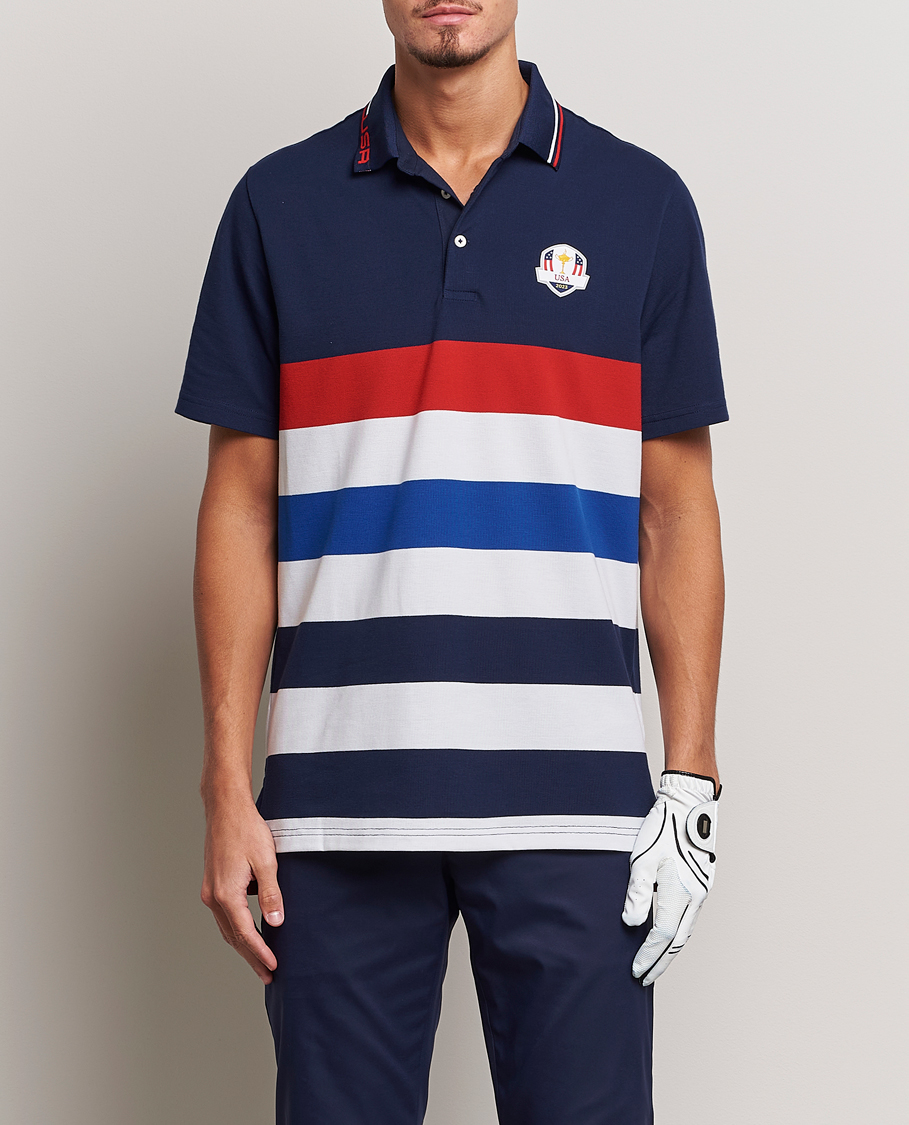 Herr | Golf | RLX Ralph Lauren | Ryder Cup Stripe Pique French Navy/Multi