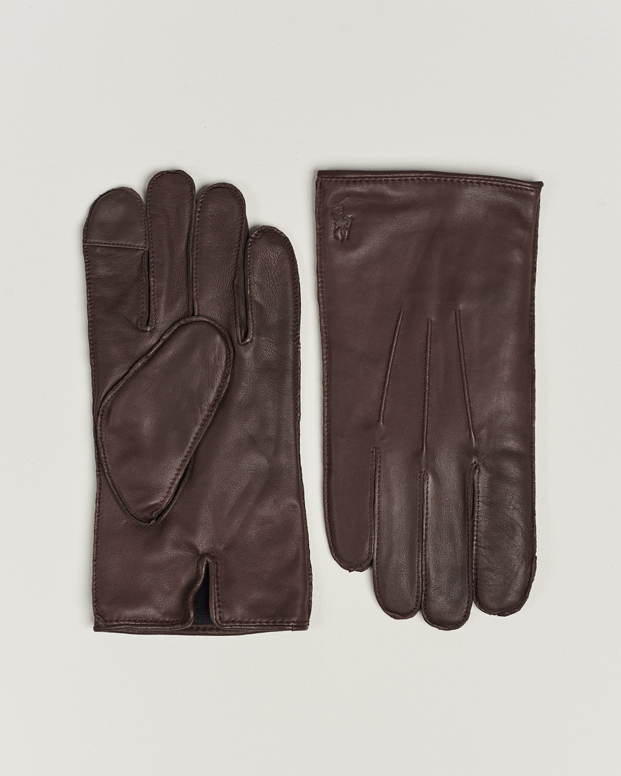 Herr |  | Polo Ralph Lauren | Leather Gloves Dark Brown