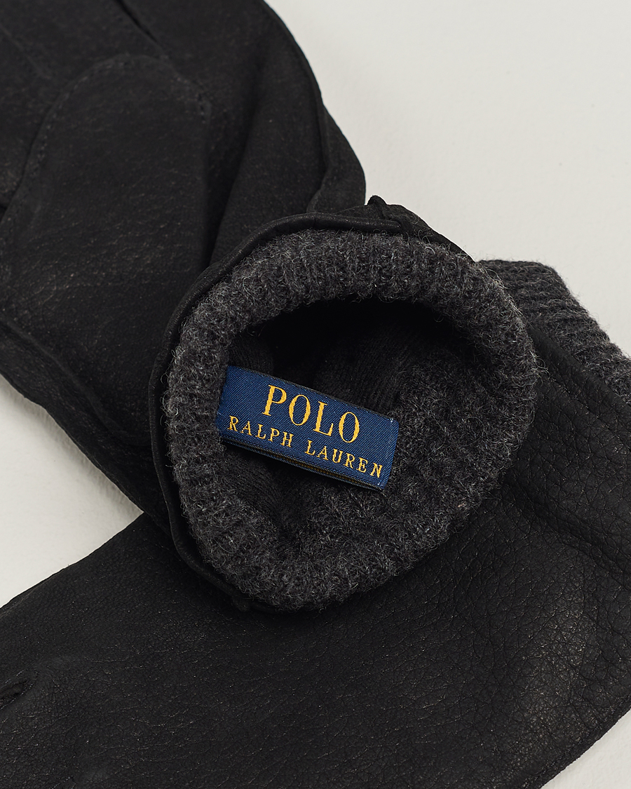 Herr | Polo Ralph Lauren Leather Gloves Black | Polo Ralph Lauren | Leather Gloves Black