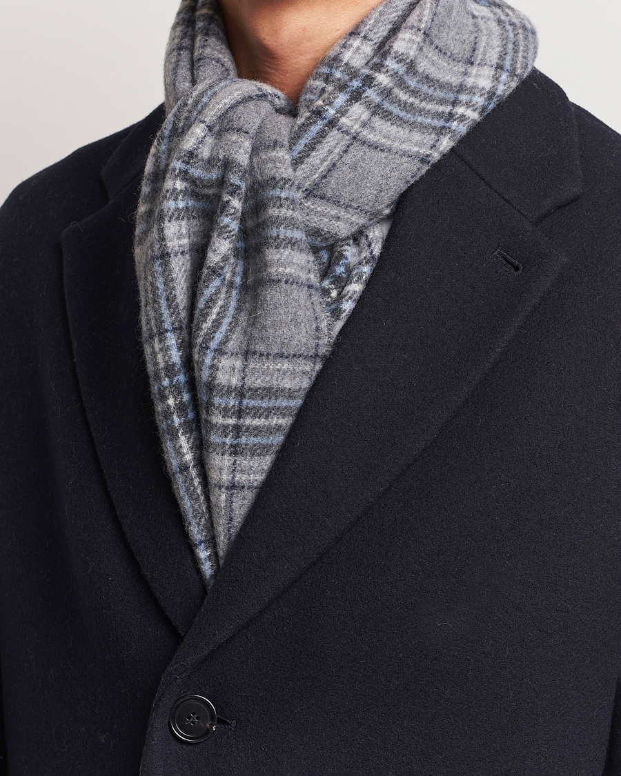 Herr |  | Polo Ralph Lauren | Wool Checked Scarf Grey