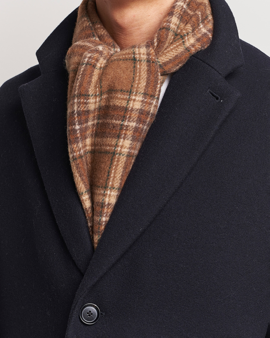 Herr |  | Polo Ralph Lauren | Wool Checked Scarf Camel/Brown