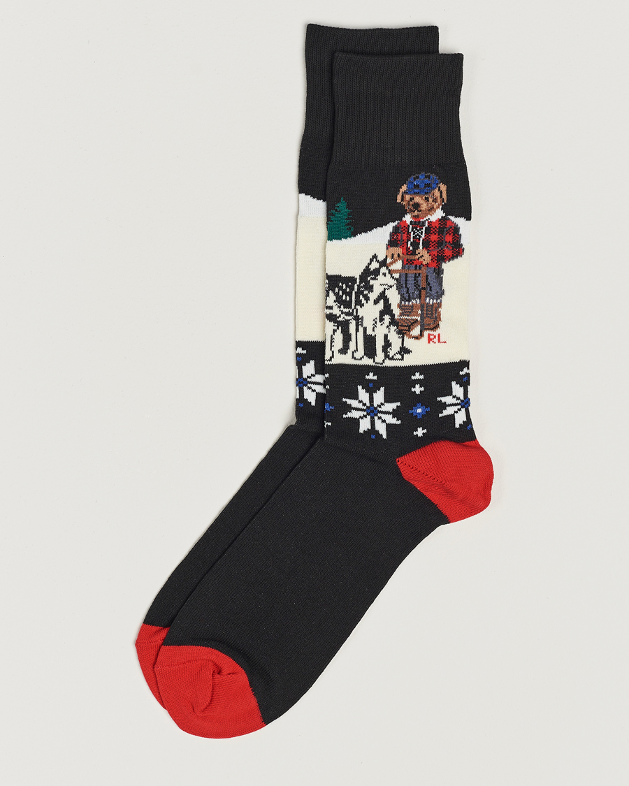 Herr | Underkläder | Polo Ralph Lauren | Holiday Bear Socks Navy/White