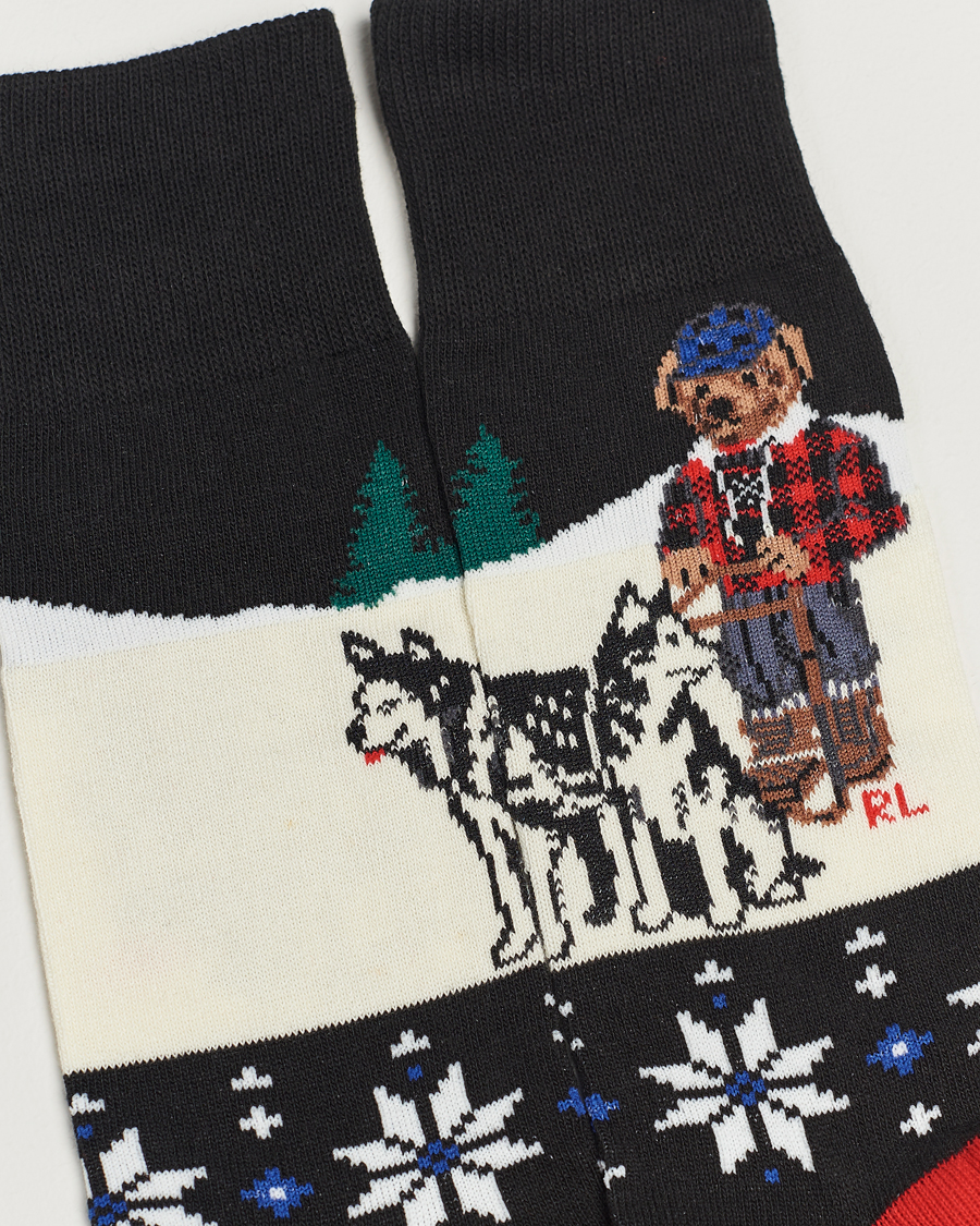 Herr | Underkläder | Polo Ralph Lauren | Holiday Bear Socks Navy/White