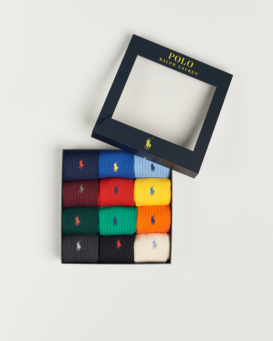 Herr | Underkläder | Polo Ralph Lauren | 12-Pack Cotton Crew Socks Multi