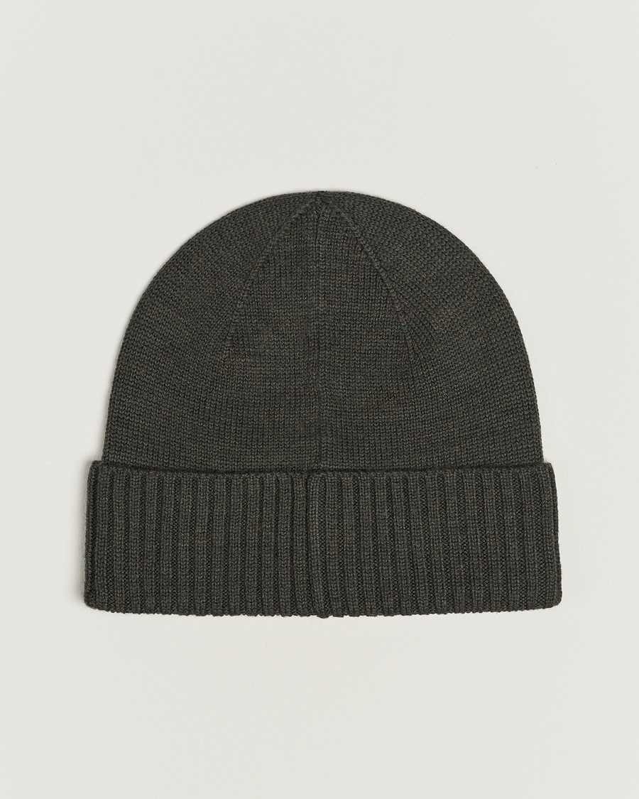 Herr | Polo Ralph Lauren Merino Wool Beanie Olive Heather | Polo Ralph Lauren | Merino Wool Beanie Olive Heather