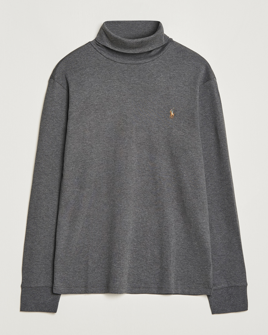 Herr | Tröjor | Polo Ralph Lauren | Luxury Pima Cotton Rollneck Barclay Heather
