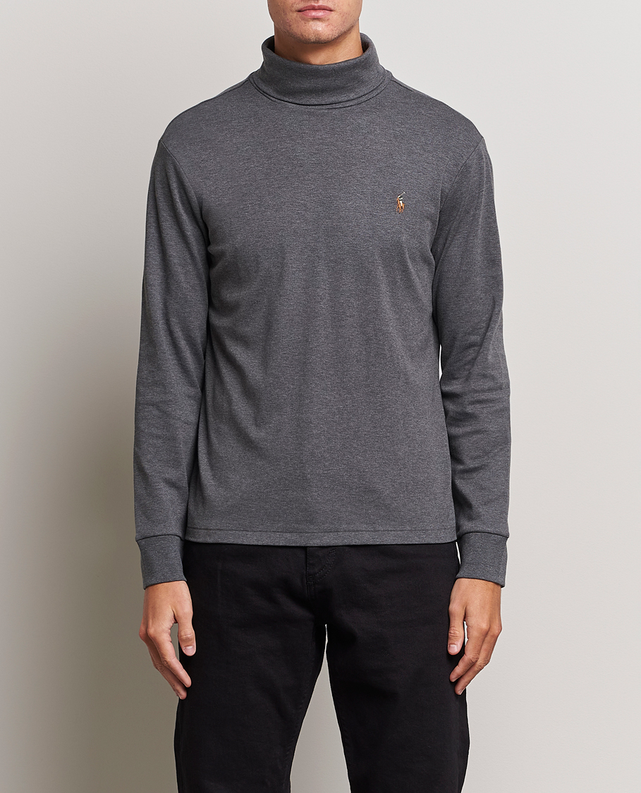 Herr | Tröjor | Polo Ralph Lauren | Luxury Pima Cotton Rollneck Barclay Heather