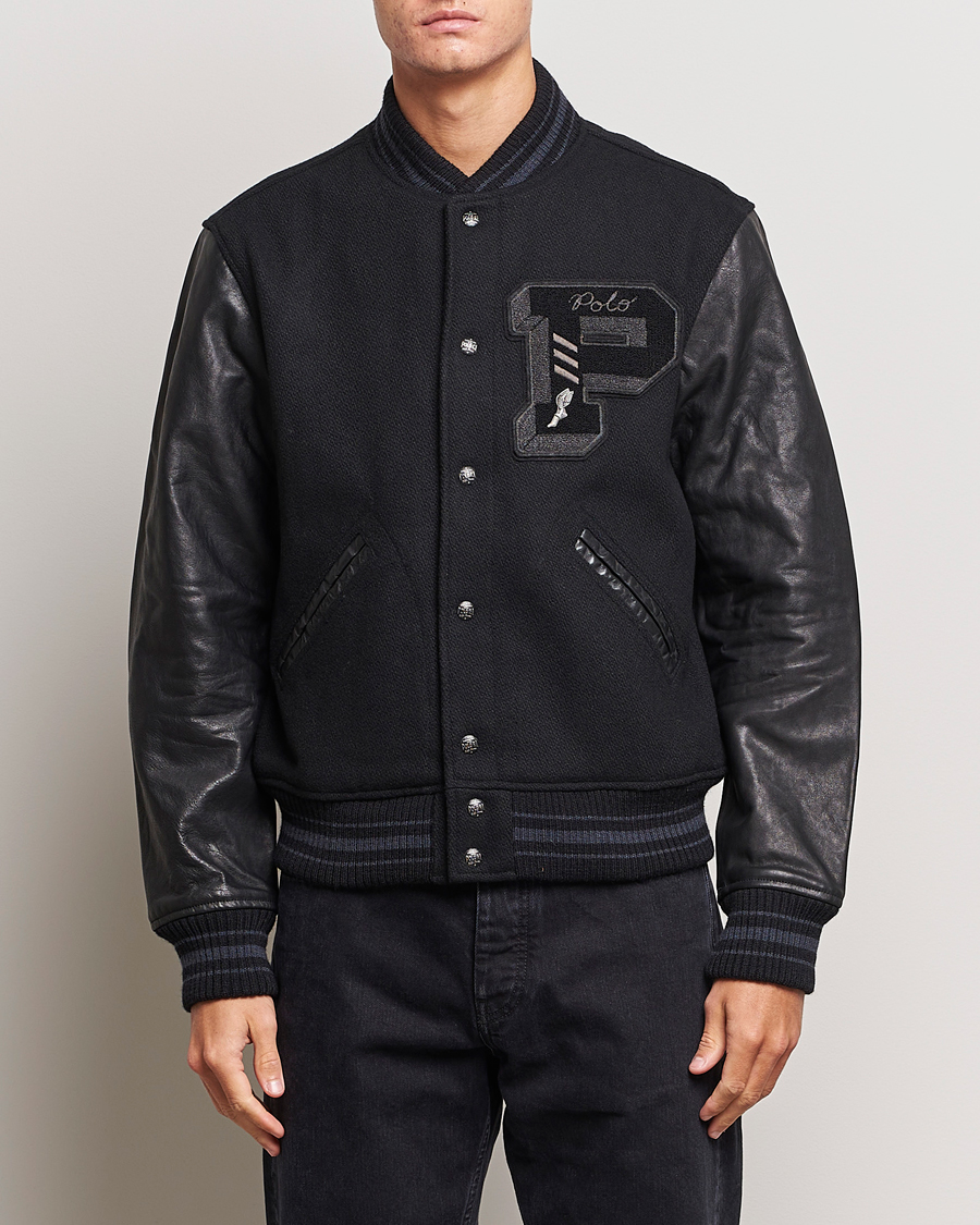 Herr | Jackor | Polo Ralph Lauren | Varsity Lined Bomber Jacket Black