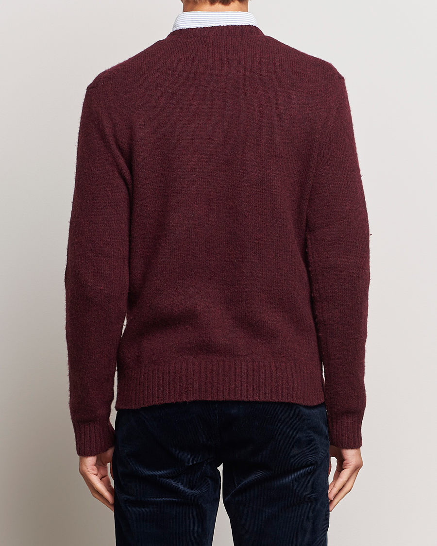 Herr | Tröjor | Polo Ralph Lauren | Wool/Cashmere Knitted Bear Sweater Aged Wine Heather