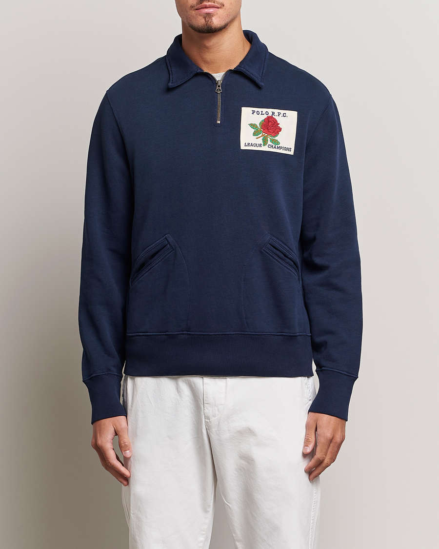 Herr |  | Polo Ralph Lauren | Logo Cotton Half Zip Cruise Navy