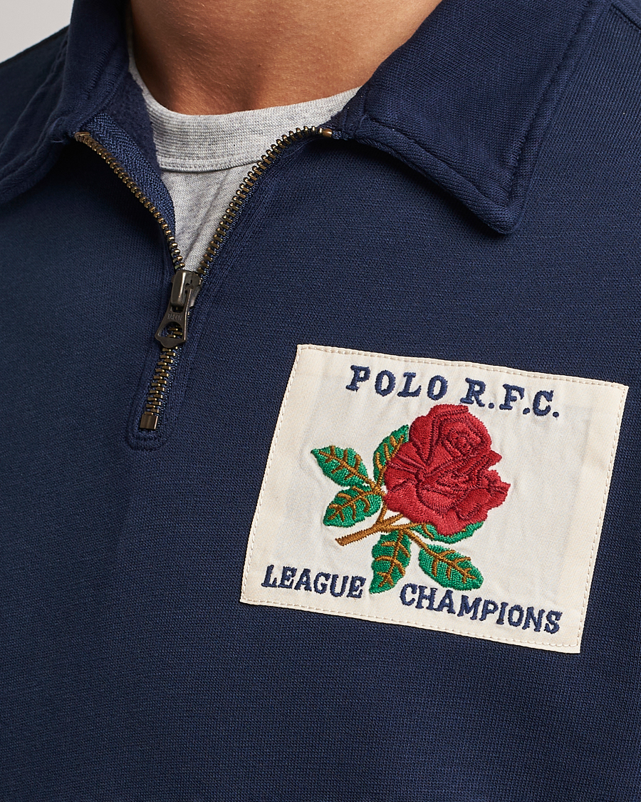 Herr | Tröjor | Polo Ralph Lauren | Logo Cotton Half Zip Cruise Navy