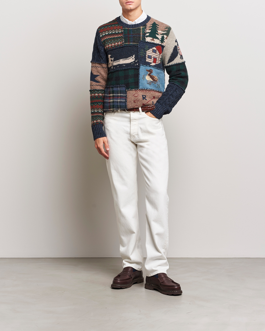 Herr | Tröjor | Polo Ralph Lauren | Wool Patchwork Knitted Sweater Multi