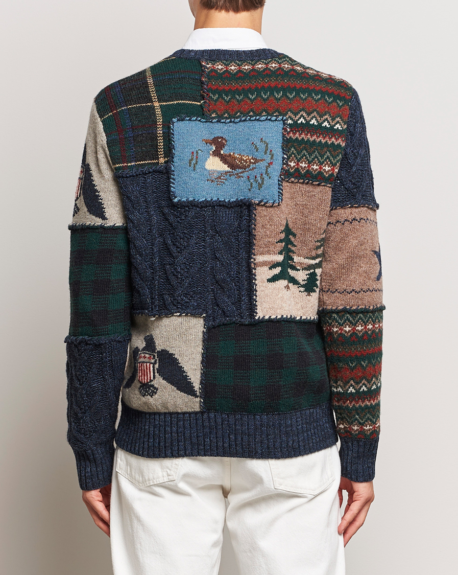 Herr | Tröjor | Polo Ralph Lauren | Wool Patchwork Knitted Sweater Multi