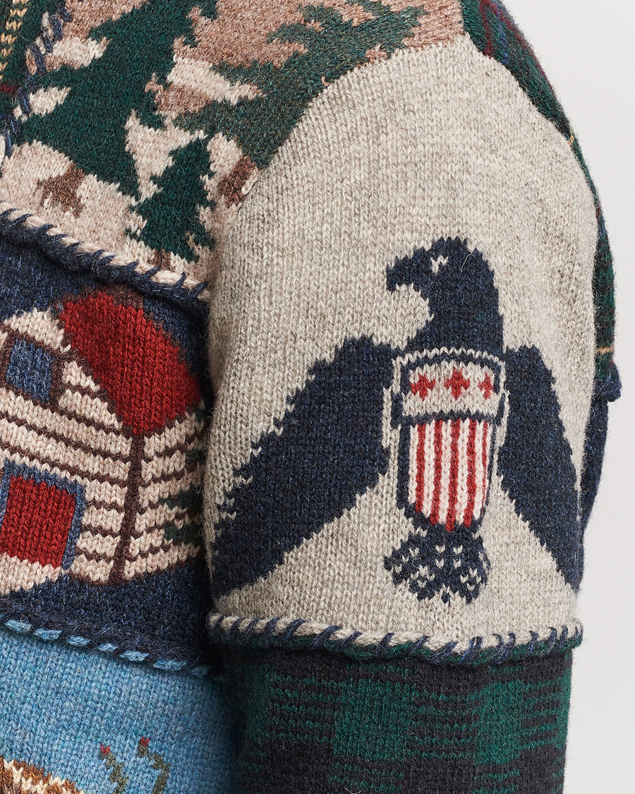 Herr | Tröjor | Polo Ralph Lauren | Wool Patchwork Knitted Sweater Multi