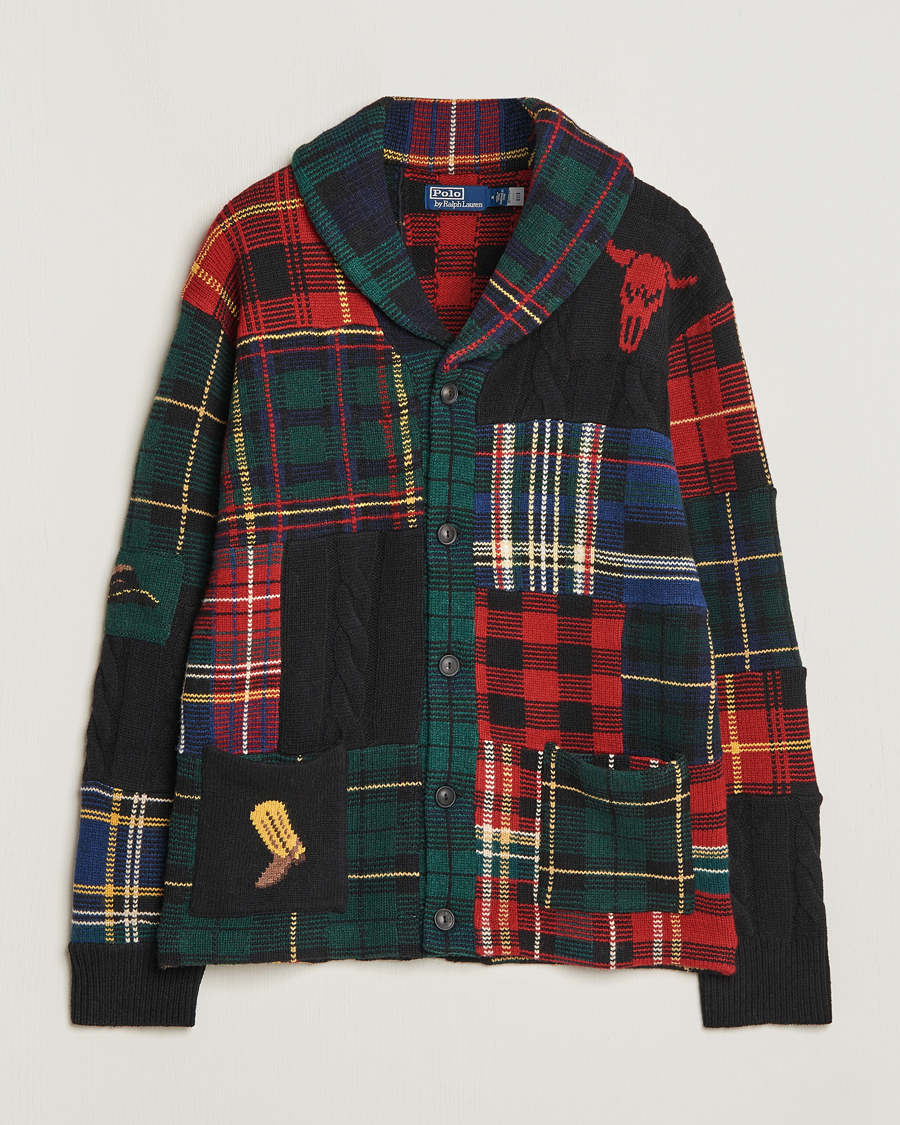 Herr | Tröjor | Polo Ralph Lauren | Wool Patchwork Cardigan Multi