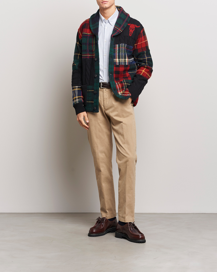 Herr | Tröjor | Polo Ralph Lauren | Wool Patchwork Cardigan Multi