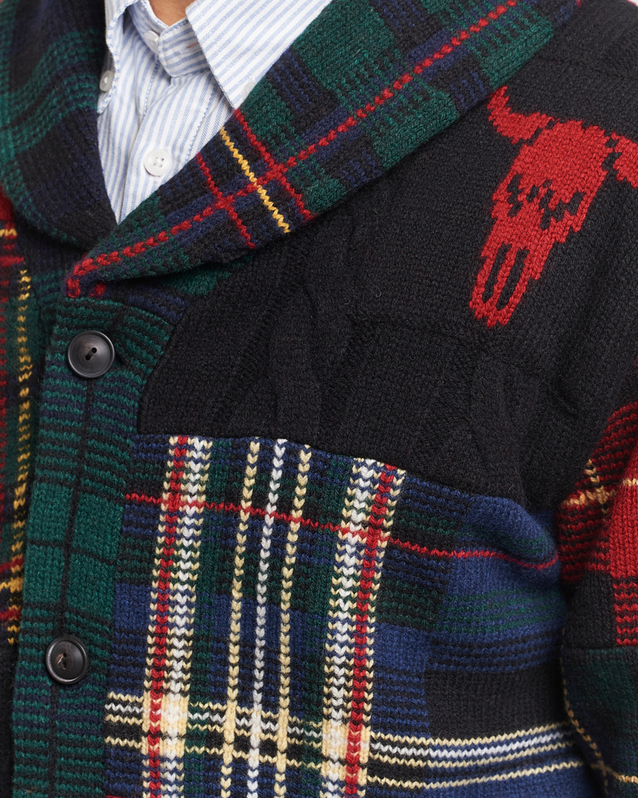 Herr | Tröjor | Polo Ralph Lauren | Wool Patchwork Cardigan Multi