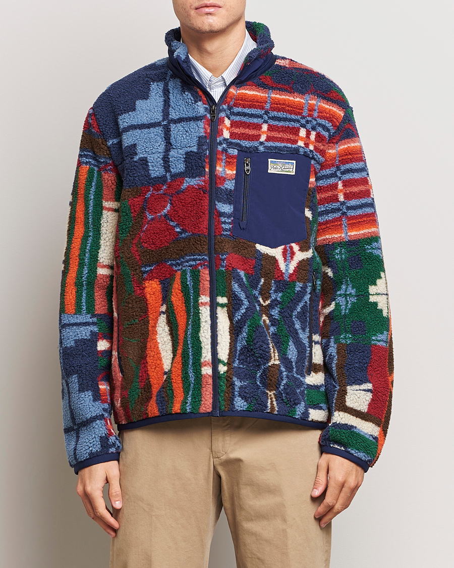 Herr | Tröjor | Polo Ralph Lauren | Pinelodge Pile Patchwork Full Zip Multi