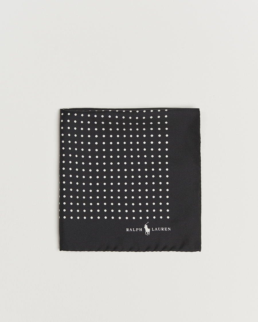 Herr |  | Polo Ralph Lauren | Silk Dot Pocket Square Black/White