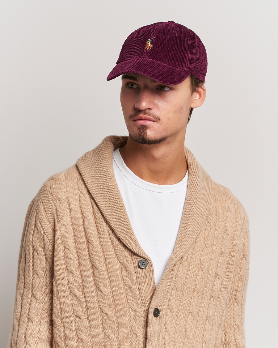 Herr | Polo Ralph Lauren Corduroy Cap Ruby | Polo Ralph Lauren | Corduroy Cap Ruby
