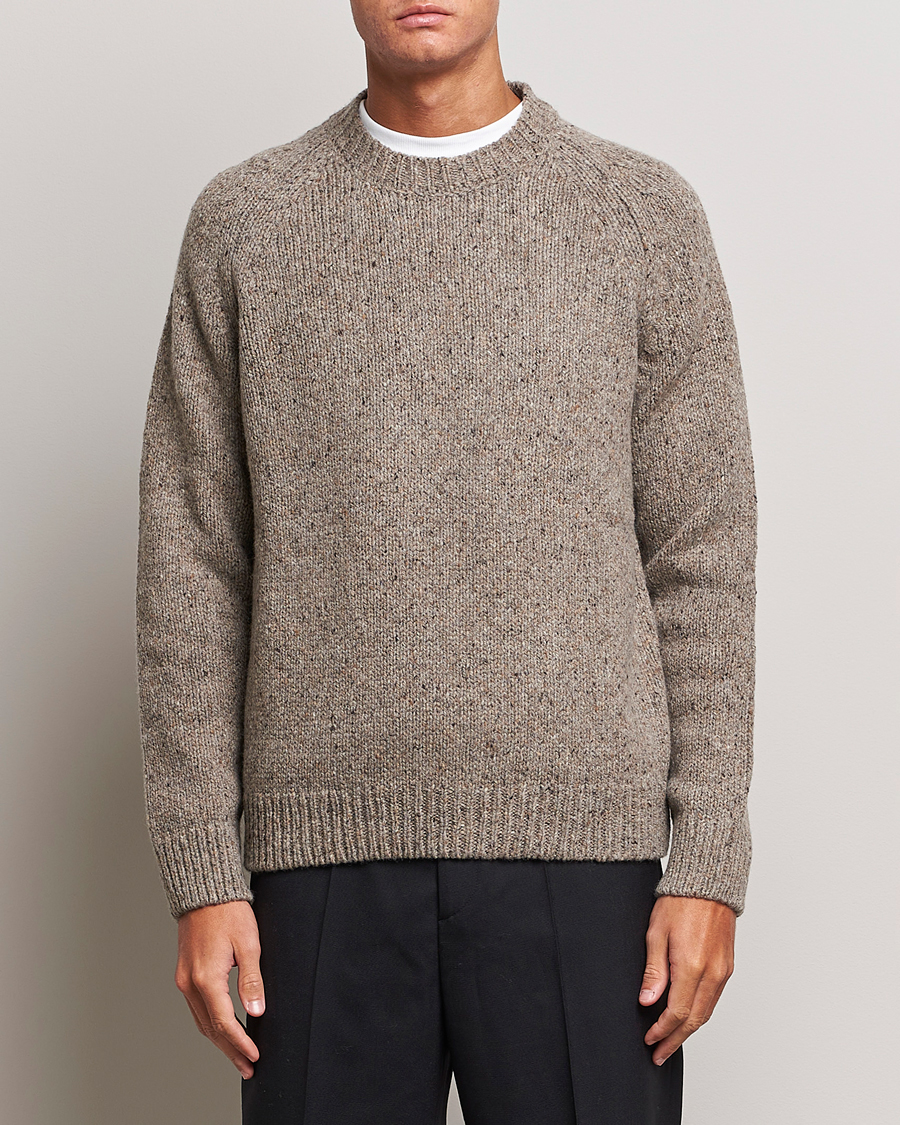 Herr | A.P.C. | A.P.C. | Harris Wool Knitted Crew Neck Sweater Taupe