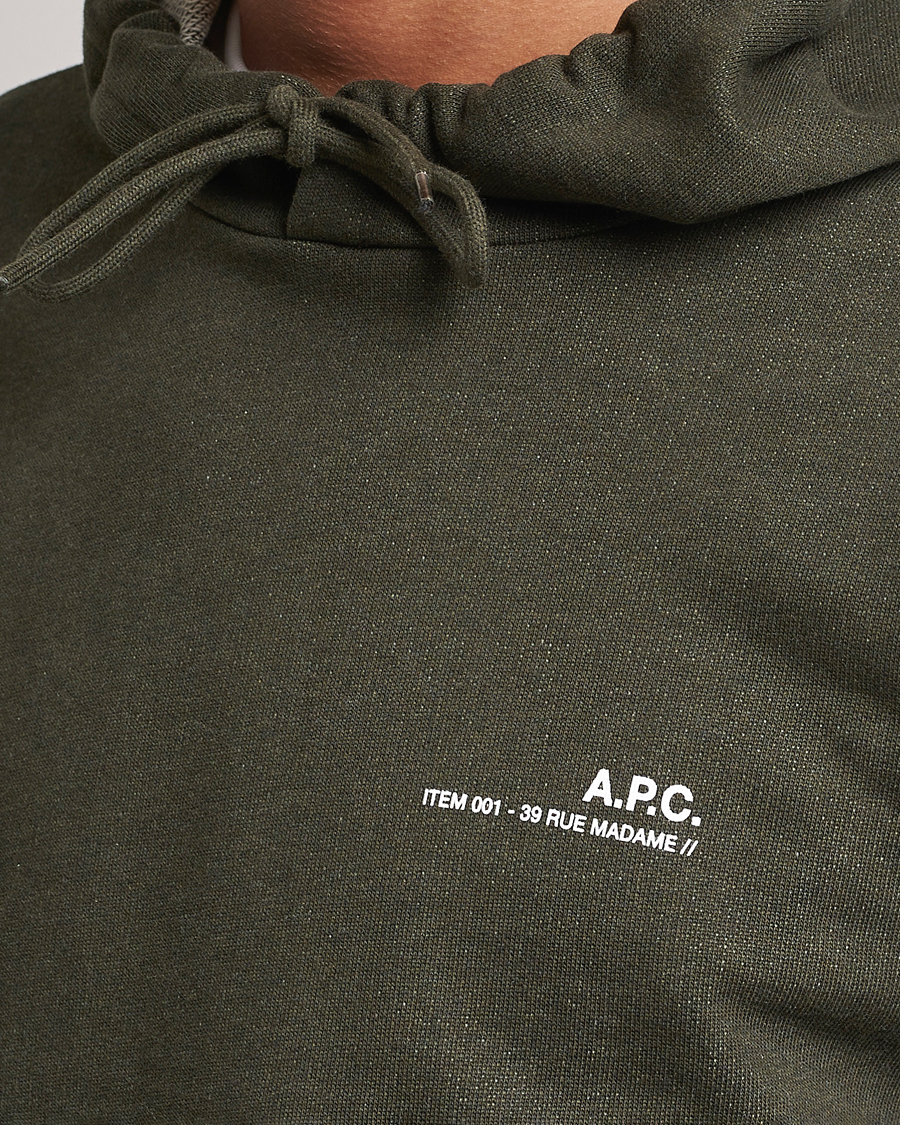 Herr | Tröjor | A.P.C. | Item Hoodie Kaki Chine