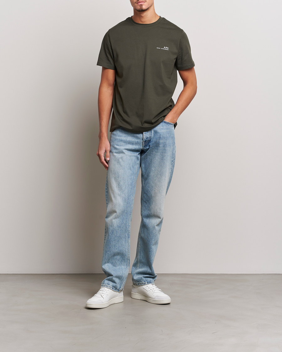 Herr | T-Shirts | A.P.C. | Item Short Sleeve T-Shirt Kaki