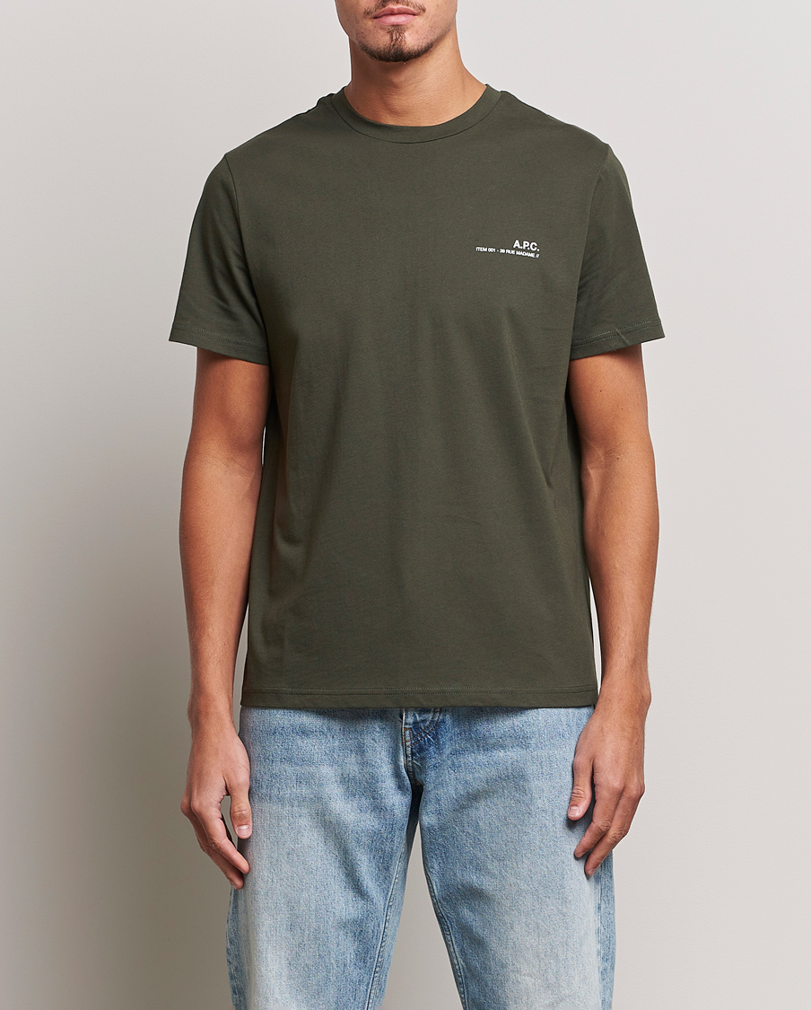 Herr | A.P.C. | A.P.C. | Item Short Sleeve T-Shirt Kaki