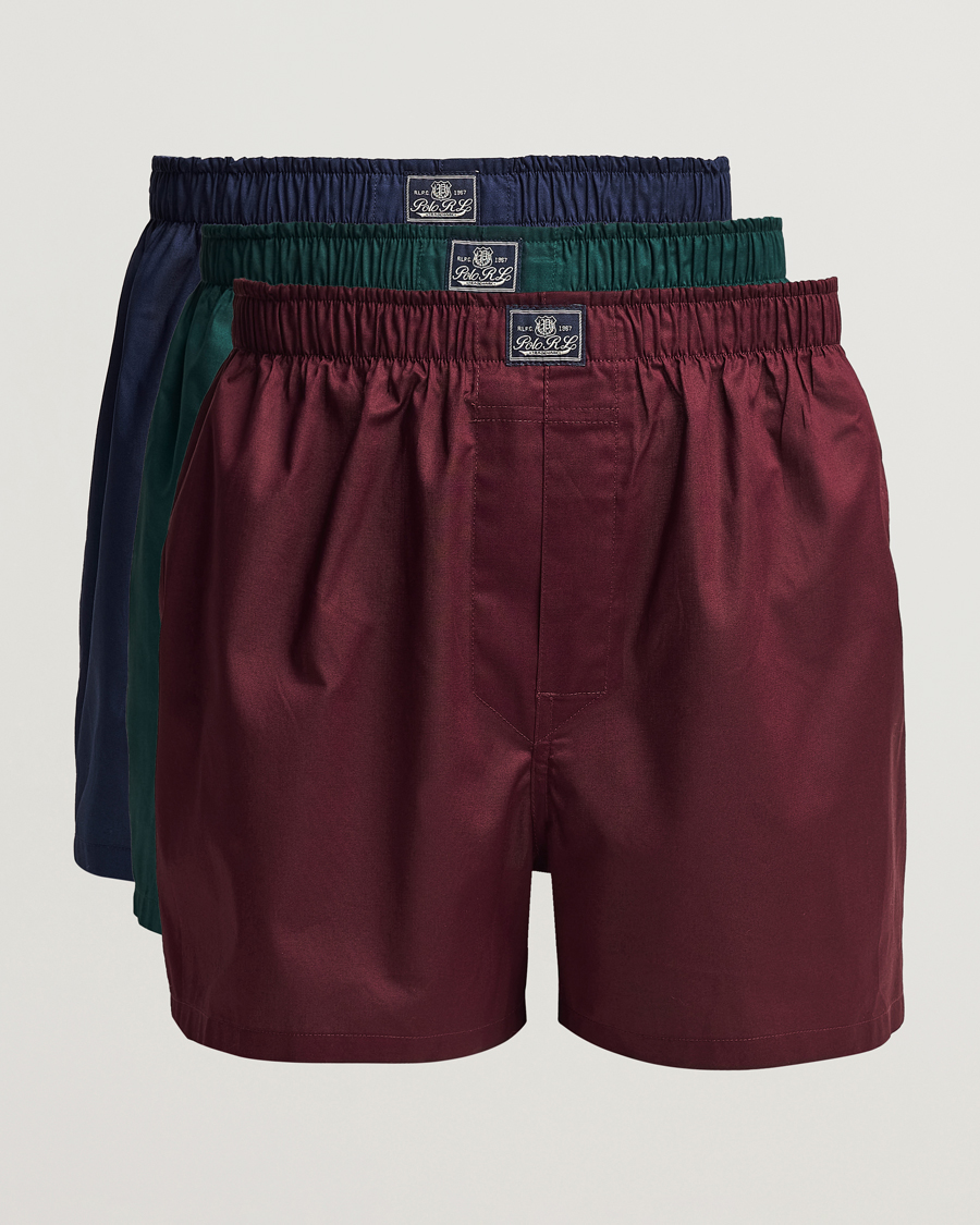 Herr |  | Polo Ralph Lauren | 3-Pack Woven Boxer Red/Navy/Green