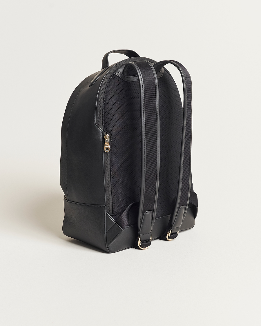 Herr | Paul Smith Leather Stripe Backpack Black | Paul Smith | Leather Stripe Backpack Black
