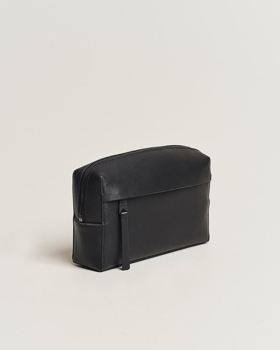 Herr | Senast inkommet | Paul Smith | Leather Washbag Black