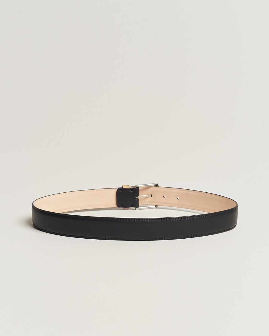 Herr | Paul Smith Leather Stripe Belt Black | Paul Smith | Leather Stripe Belt Black
