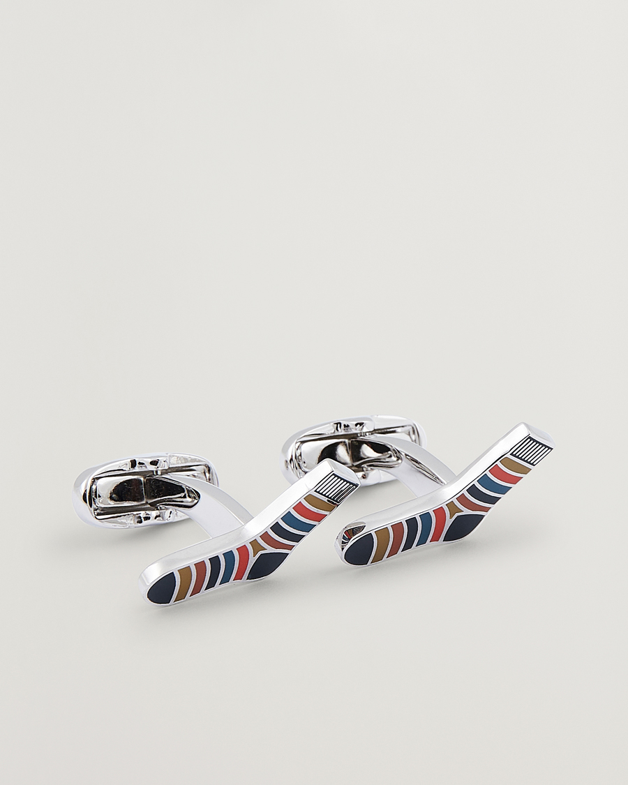 Herr | Paul Smith Artist Stripe Cufflink Silver | Paul Smith | Artist Stripe Cufflink Silver