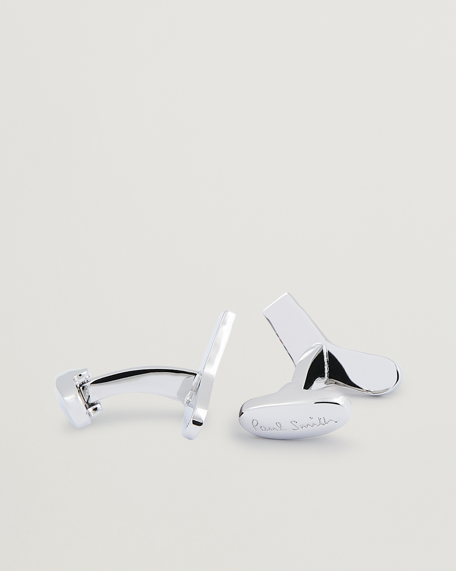 Herr | Paul Smith Artist Stripe Cufflink Silver | Paul Smith | Artist Stripe Cufflink Silver