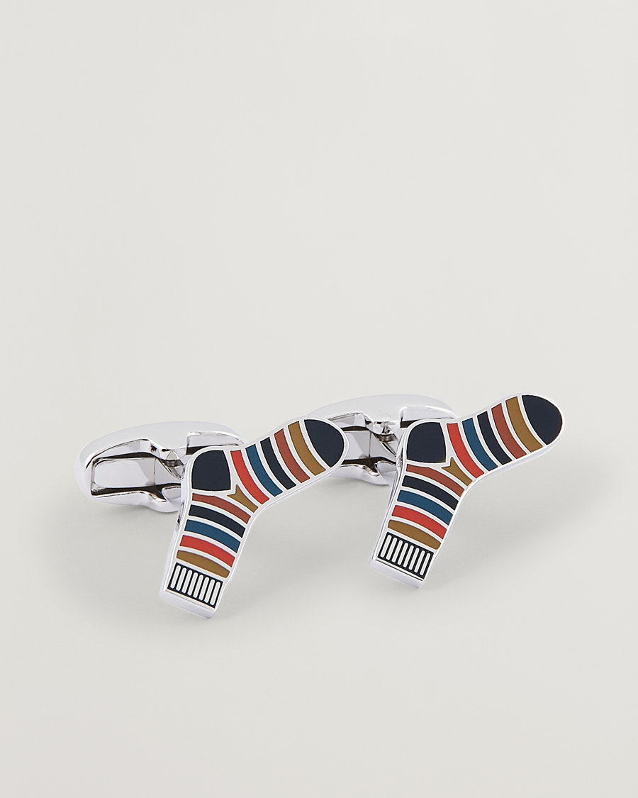 Herr | Paul Smith Artist Stripe Cufflink Silver | Paul Smith | Artist Stripe Cufflink Silver