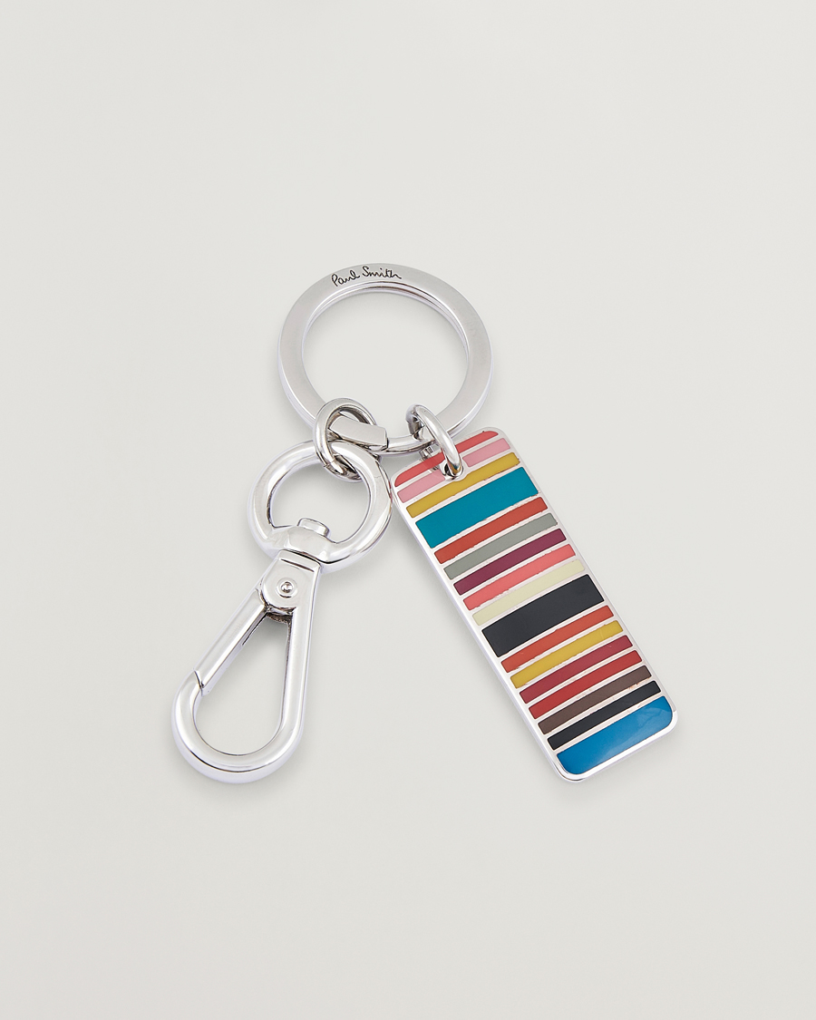 Herr | Nyckelringar | Paul Smith | Signature Stripe Keyring Silver