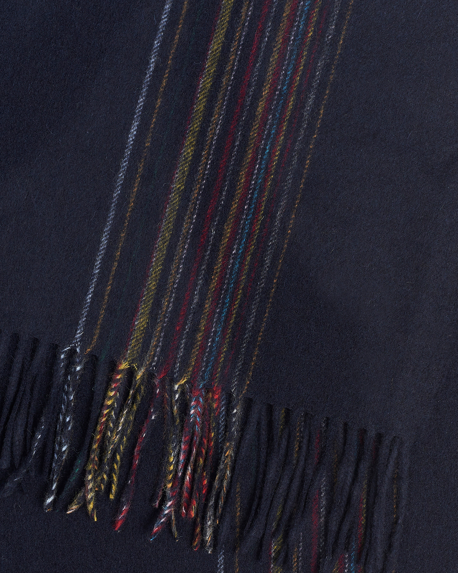 Herr | Paul Smith Lambswool/Cashmere Signature Scarf Navy | Paul Smith | Lambswool/Cashmere Signature Scarf Navy