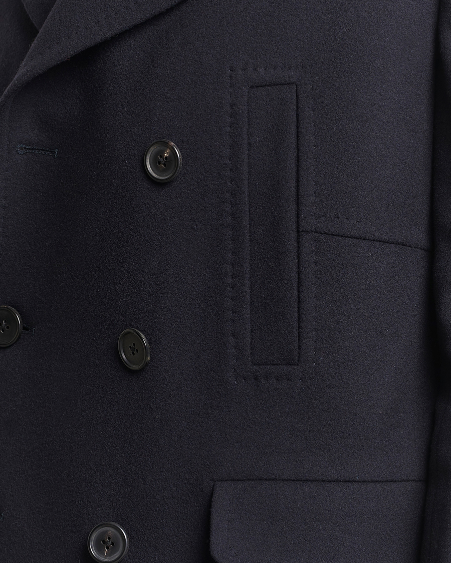 Herr | Jackor | Paul Smith | Wool/Cashmere Peacoat Navy