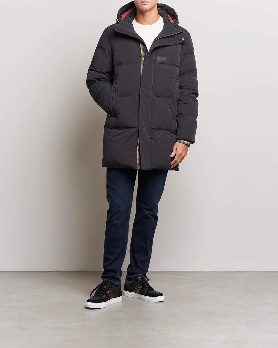 Herr | Jackor | Paul Smith | Hooded Down Coat Black
