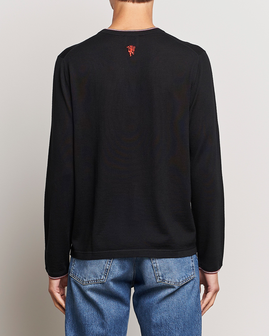 Herr | Tröjor | Paul Smith | Merino Wool Knitted Crew Neck Sweater Black