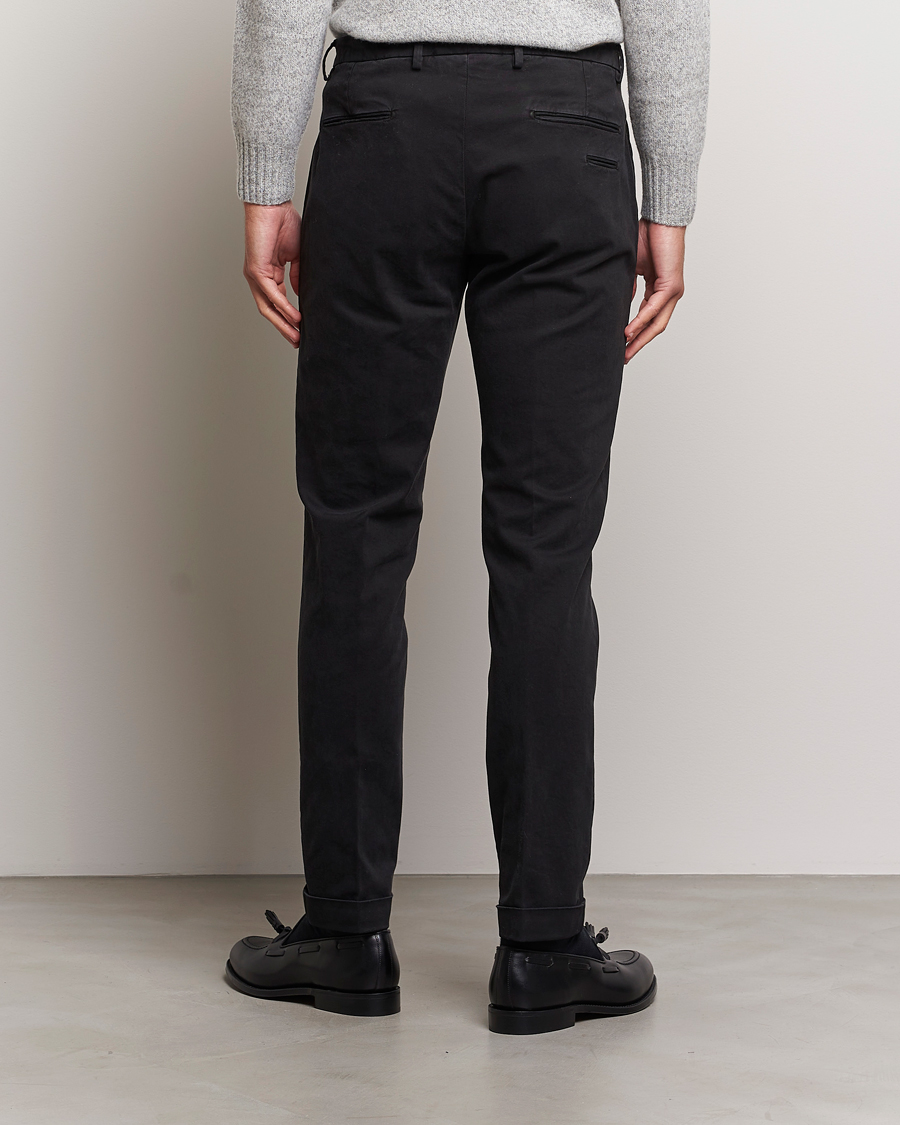 Herr | Byxor | Briglia 1949 | Slim Fit Cotton Stretch Chino Black