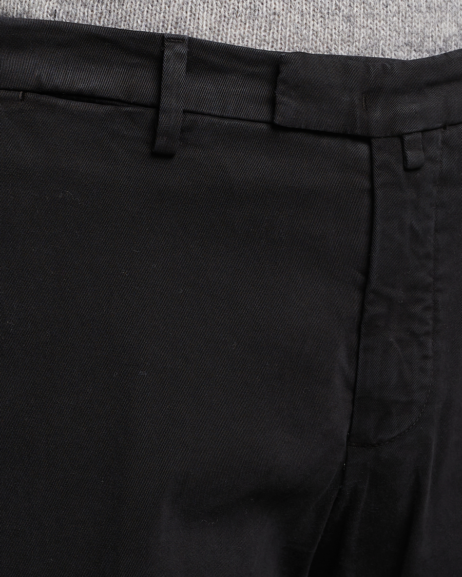 Herr | Byxor | Briglia 1949 | Slim Fit Cotton Stretch Chino Black